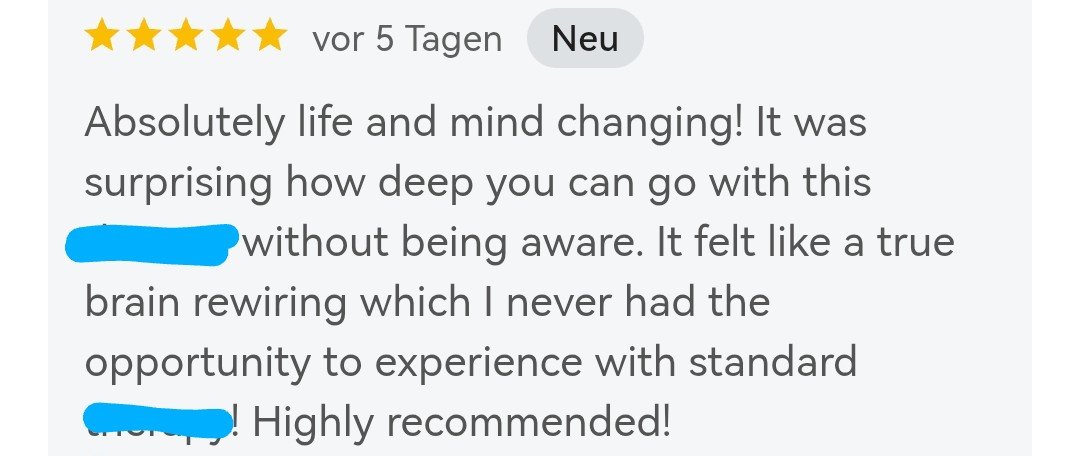 Testimonial: 5-Sterne Google Bewertung
